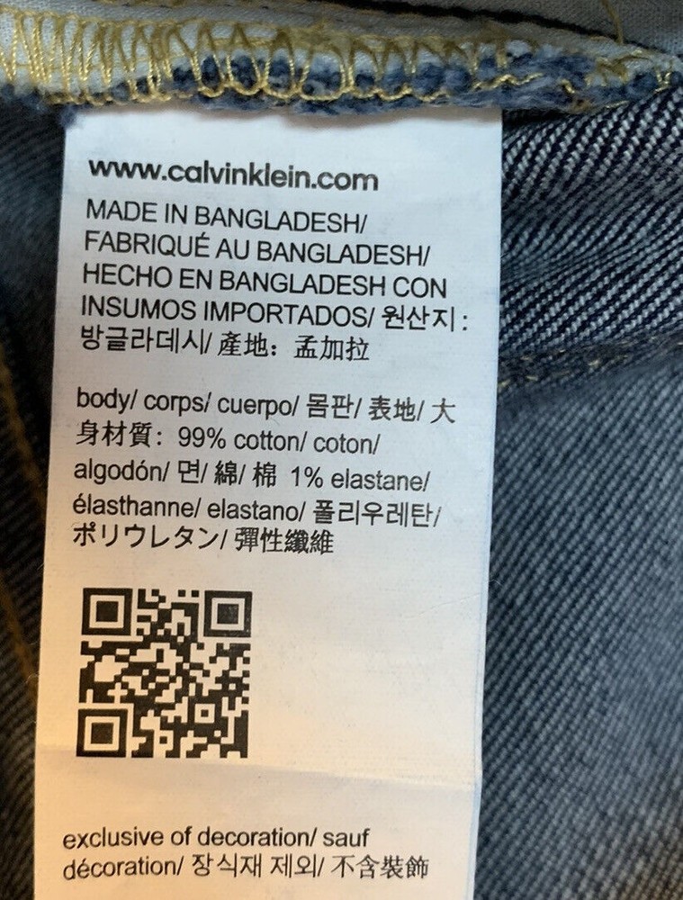 Calvin Klein Jeans Demin Cotton Stretch Bermuda Shorts Women's 12 New - Picture 8 of 10